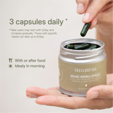 Day-by-day chart of moringa capsule benefits for energy, digestion, joint comfort, focus, and physical resilience.