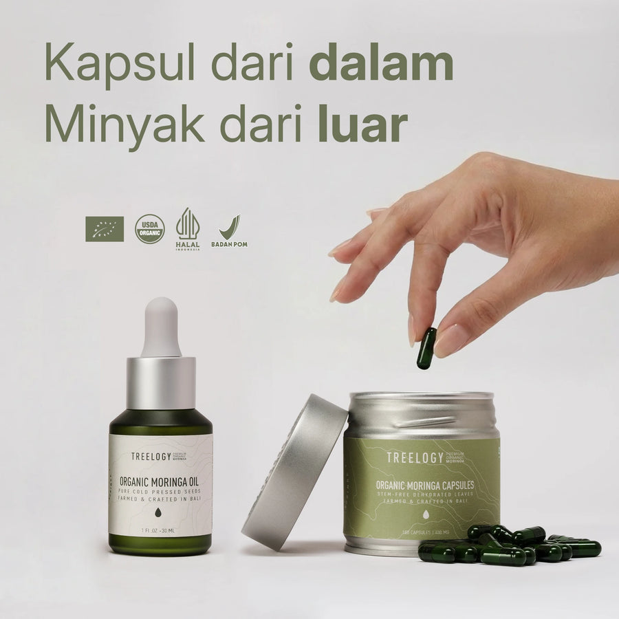 Kapsul dari dalam, minyak dari luar