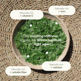 LANG:EN|Fresh moringa leaves rich in vitamin C, iron, and calcium to help manage morning stiffness and support joint flexibility. 