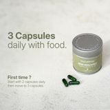 LANG:EN|Treelogy dosage protocol: 3 capsules daily taken with food to optimize the absorption of 90+ bioavailable nutrients.